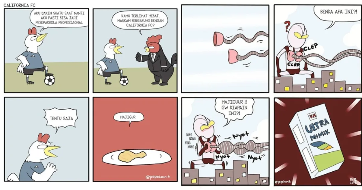 10 Komik strip asal usul nama makanan ini kocak