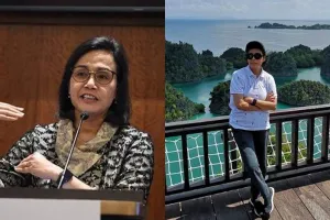 7 Momen Sri Mulyani kunjungi Raja Ampat, sempat mandi di pantai