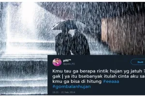 10 Status gombalan lucu tema Hujan ini bikin baper