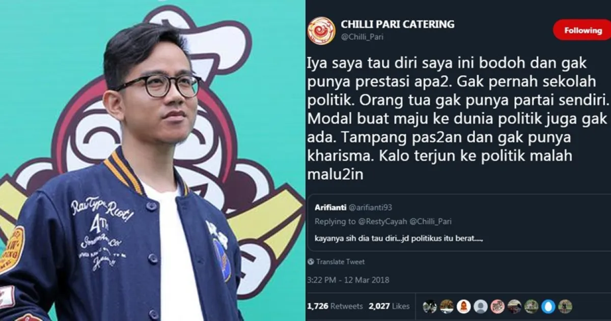 10 Respons santai Gibran tanggapi cuitan kebencian, kocak abis