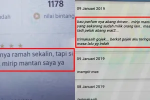 8 Curhat penumpang ojek online teringat mantan, endingnya baper