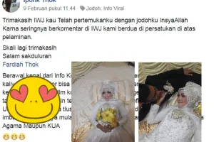 Pria ini ketemu jodoh & menikah gara-gara adu komentar di Facebook