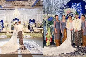 8 Potret Aditya Trihatmanto & Kezia Toemion pakai busana adat