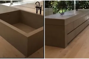 7 Penampakan mewah kamar mandi Kim Kardashian, wastafelnya nyentrik