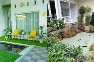 20 Desain kolam ikan minimalis, bikin suasana rumah jadi tenang