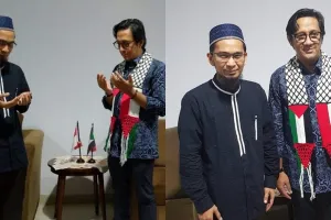 Bertemu Ustaz Adi Hidayat, ini 6 momen Andre Taulany minta maaf