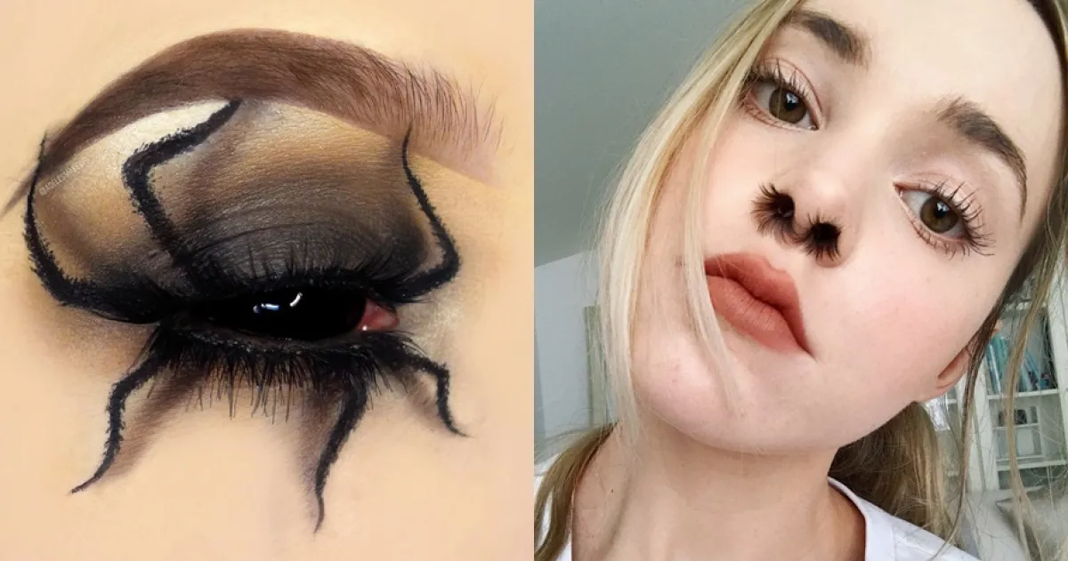 15 Ide fashion ini absurd abis, ada bibir berbulu