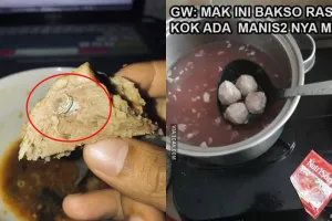 7 Benda asing yang ditemukan di bakso ini bakal bikin kamu kaget