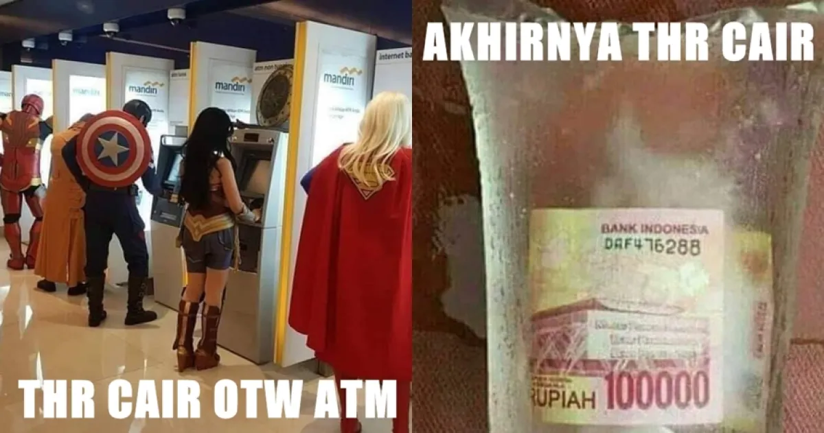 10 Meme lucu 'akhirnya THR cair' ini bikin tepuk jidat