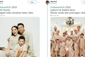 15 Review lucu seragam Lebaran seleb ala netizen ini kocak