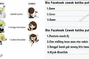 14 Meme lucu perbedaan cewek dan cowok saat putus