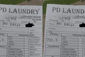 Laundry pakaian 772 kilogram, nominal tagihannya bikin kaget