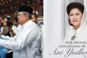 9 Momen doa bersama mengenang 40 hari Ani Yudhoyono wafat