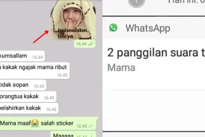 Gara-gara salah kirim stiker WhatsApp, cewek ini bikin geger ortu