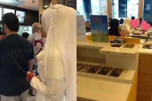 Aksi viral sepasang pengantin usai akad nikah ini curi perhatian