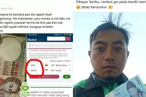 7 Curhat driver ojek online dibayar mata uang asing