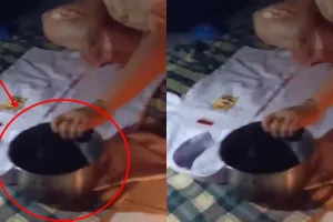 Cara emak-emak setrika baju saat mati lampu ini kreatif abis