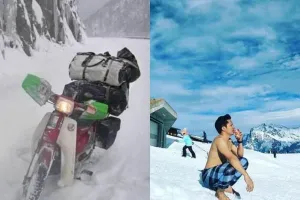 10 Kelakuan orang di tempat bersalju ini bikin melongo