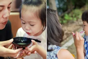 Konsumsi makanan yang ditiup ibu, anak ini tertular penyakit