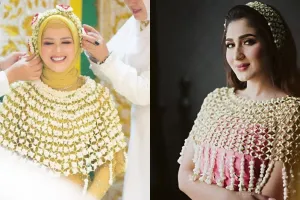 Penampilan 7 seleb saat siraman jelang nikah ini memesona