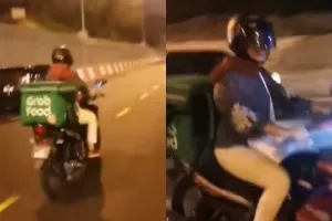 Bukannya makanan, ibu hamil ini ngidam jadi driver ojek online