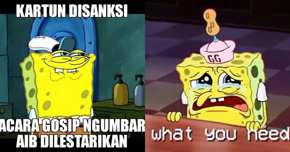 7 Meme lucu KPI tegur Spongebob ini bikin senyum kecut