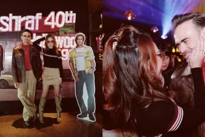 10 Momen pesta ulang tahun Ashraf Sinclair, bertema Hollywood 1969