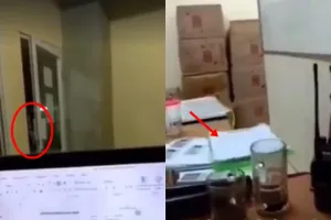 Lagi dinas malam, pria ini rekam momen diganggu makhluk halus