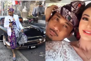 9 Momen pernikahan Jerinx SID & Nora, penampilannya curi perhatian