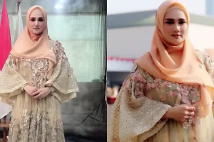 Mengintip gaya dan aktivitas Mulan Jameela ngantor di Gedung DPR