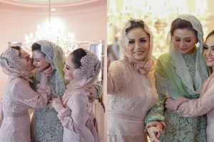9 Momen Krisdayanti & Yuni Shara lepas sang adik menikah, haru