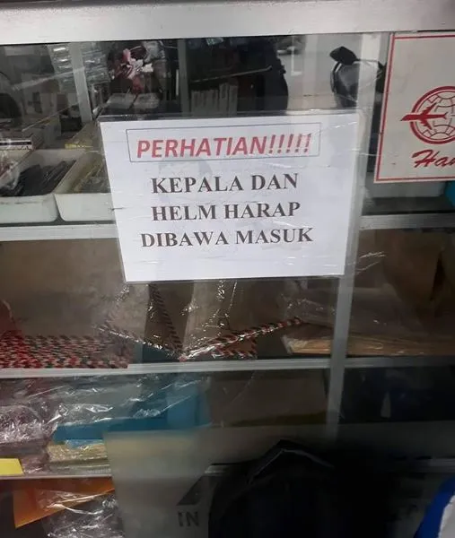 peringatan di warung bikin kesal pelanggan Istimewa peringatan di warung bikin kesal pelanggan Istimewa