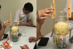 Kelakuan murid saat praktikum Kimia ini bikin tepuk jidat