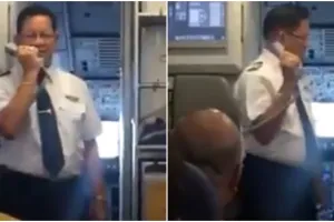 Detik-detik perpisahan pilot di penerbangan terakhir, penuh haru