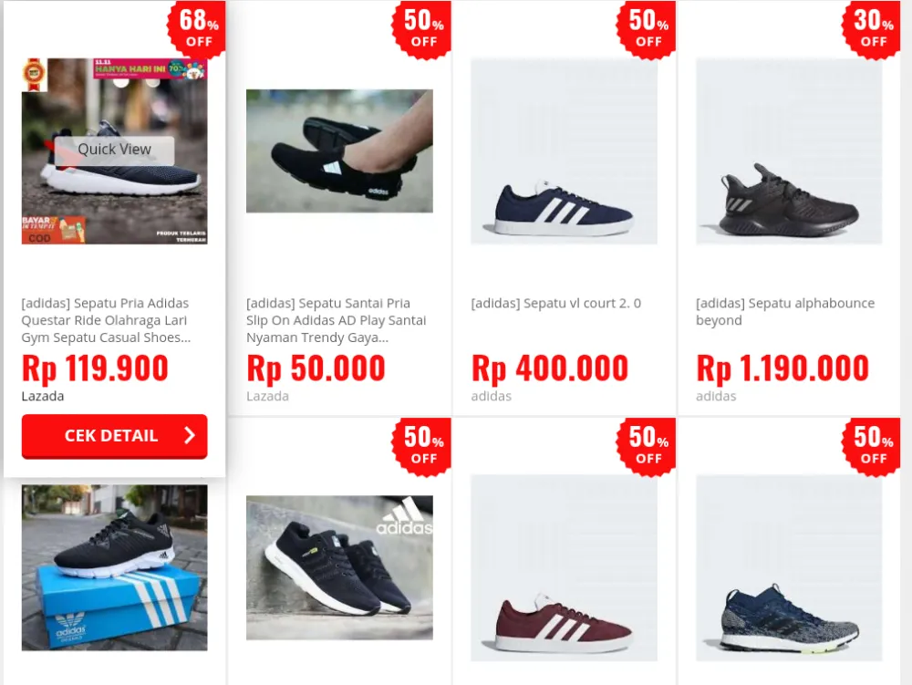 Sepatu Branded Murah © 2019 brilio.net