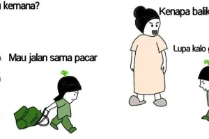 10 Meme lucu 'mau ke mana' ini receh banget, tapi bikin ngakak