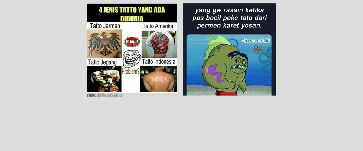 10 Meme serba-serbi tato ini lucunya bikin senyum tipis