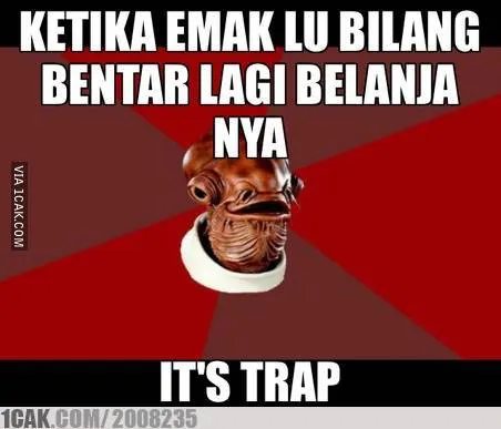 meme emak pas belanja berbagai sumber