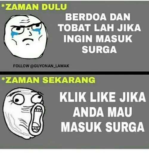 meme teknologi dulu vs kini © berbagai sumber