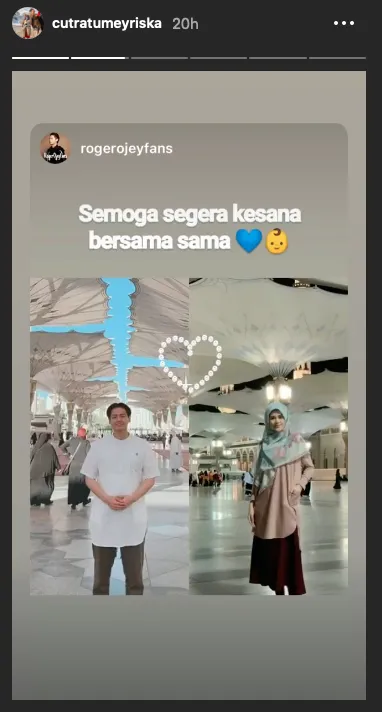 Momen Roger Danuarta umrah pertama kali Instagram