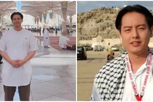 10 Momen Roger Danuarta umrah pertama kali, auranya terpancar