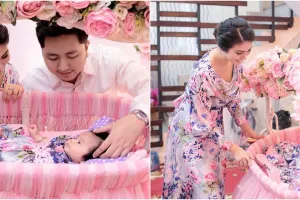 8 Momen akikah anak Ariska Putri, paras putrinya curi perhatian