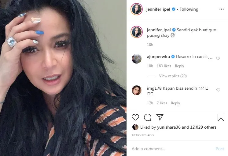 Jennifer Ipel sebut pasangan Instagram Jennifer Ipel sebut pasangan Instagram
