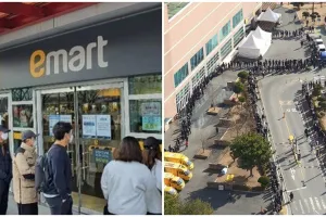 8 Potret antrean warga Daegu beli masker, waspada virus Corona