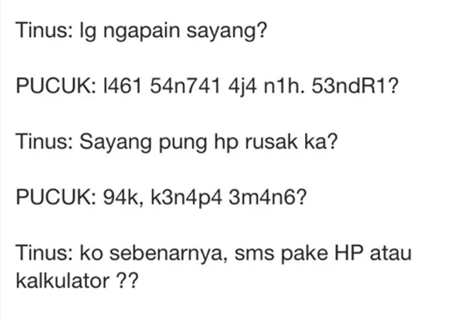 7 Potret SMS jadul berbagai sumber 7 Potret SMS jadul berbagai sumber