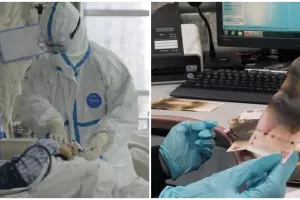 Waspada Corona, wanita ini sterilkan uang Rp 6 juta dalam microwave