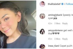 Kabar terbaru Thalita Latief usai jalani operasi tumor tiroid