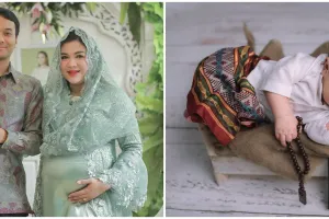 8 Gaya pemotretan newborn anak ke-2 Vicky Shu, gemesin abis