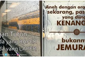 8 Meme tentang hujan ini malah bikin baper