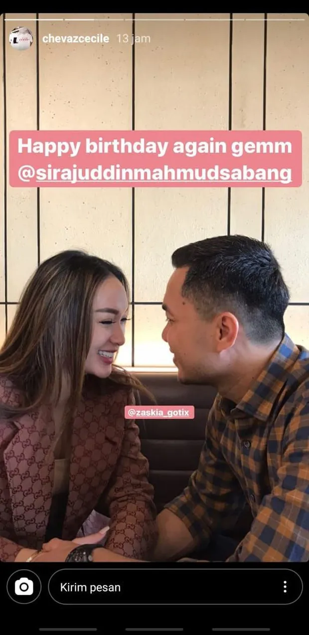 Potret mesra Zaskia Gotik & pacar baru Instagram
